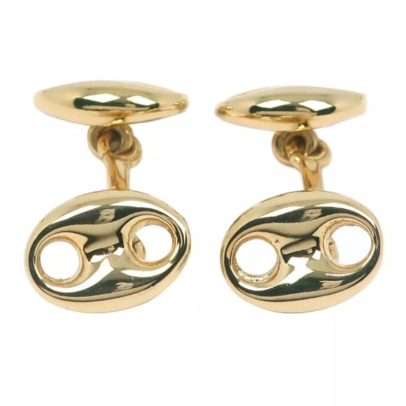 GUCCI cuffs Old Gucci vintage Plated Gold mens - Picture 1 of 6